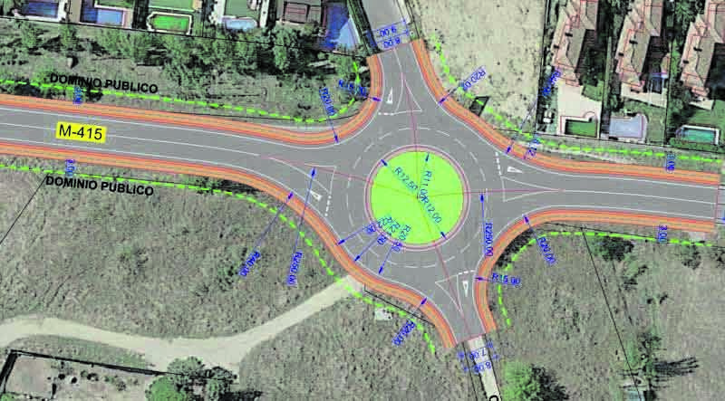 Progresa el proyecto de Serranillos para la glorieta en la M-415