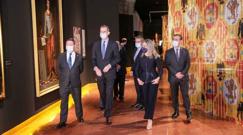 Felipe VI inaugura la exposición del VIII Centenario de Alfonso X el Sabio en el Museo de Santa Cruz. Alfonso X: el legado de un rey precursor