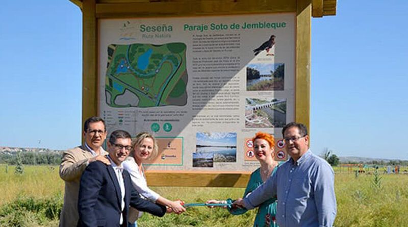 Corte de cinta paraje natural Soto de Jembleque