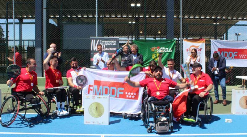 Madrid se proclama campeona de España de pádel adaptado en Serranillos del Valle