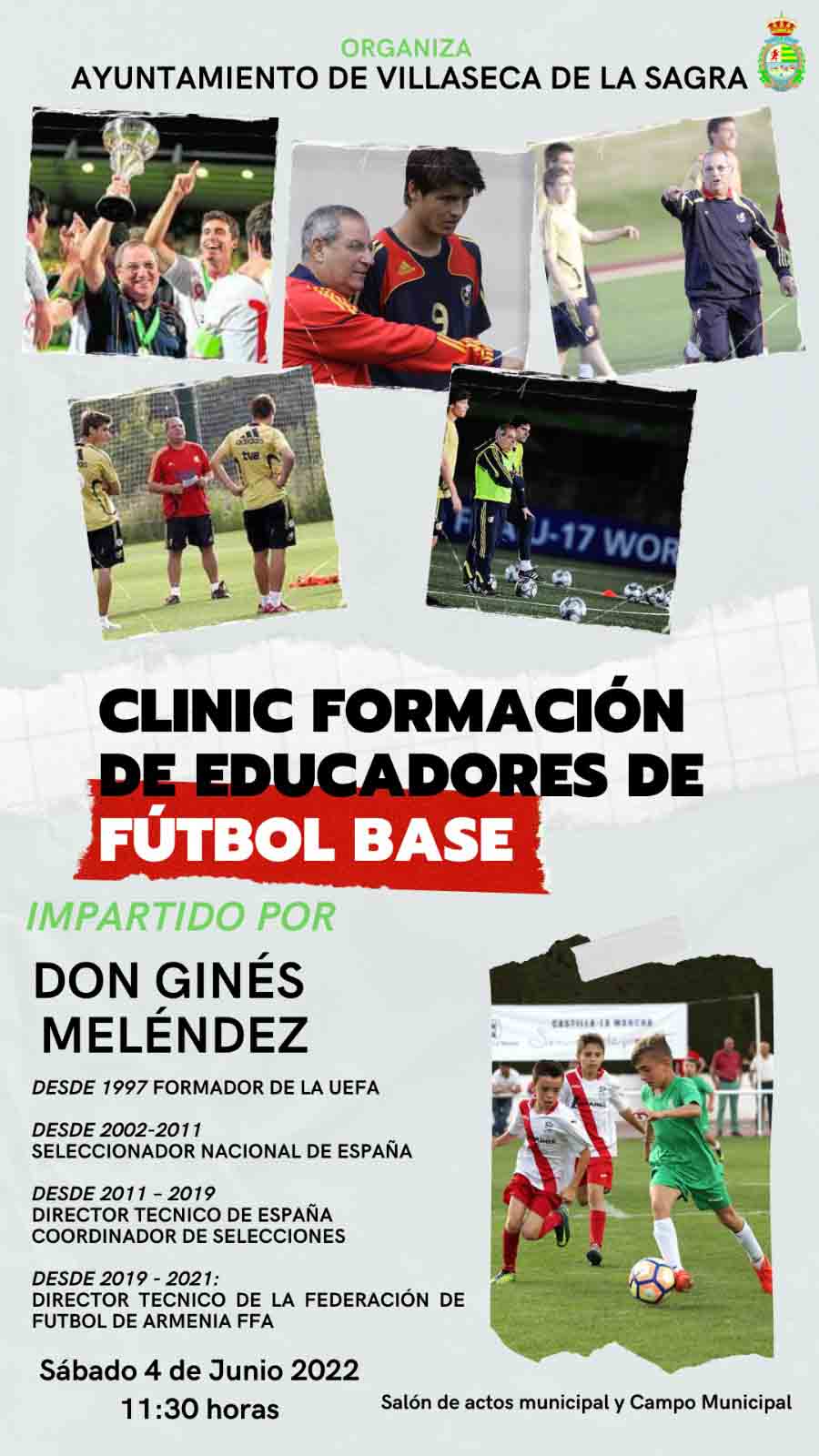 villaseca Clinic de Formación de Educadores Fútbol Base impartido por Ginés Meléndez
