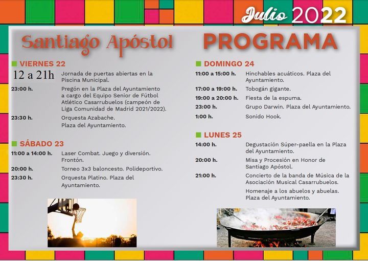 PROGRAMA DE FIESTAS SANTIAGO CASARRUBUELOS