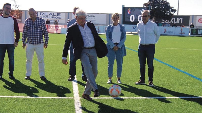 Inauguración césped nuevo del campo de fútbol municipal de Illescas