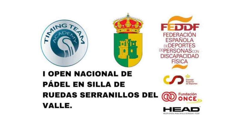 Arranca el I Open de Pádel en silla de ruedas en Serranillos del Valle