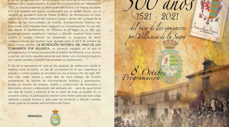 Vecinos de Villaseca harán una recreación de los 500 años del paso de los comuneros por el pueblo