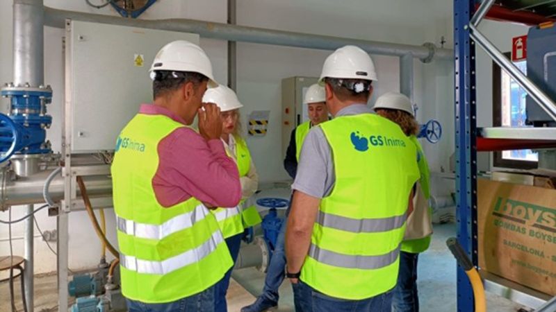 Visita a las obras en infraestructuras hidráulicas en Seseña