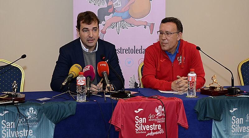 Pablo García en la presentación de la San Silvestre Toledana