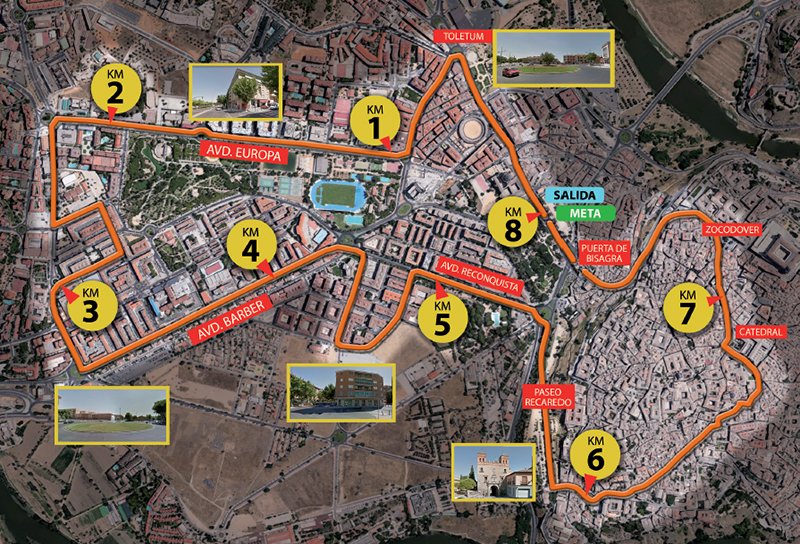 Recorrido prueba absoluta San Silvestre Toledana