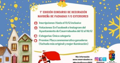 Concursos en Casarrubuelos de Decoración de fachadas y de Árboles navideños