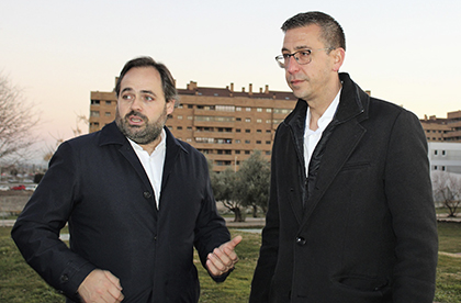 Paco Nuñez con Jaime de Hita en el Quiñón
