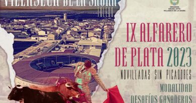 Villaseca presenta los novillos de las ganaderías del IX Certamen “Alfarero De Plata 2023” para Novilleros sin Picadores.