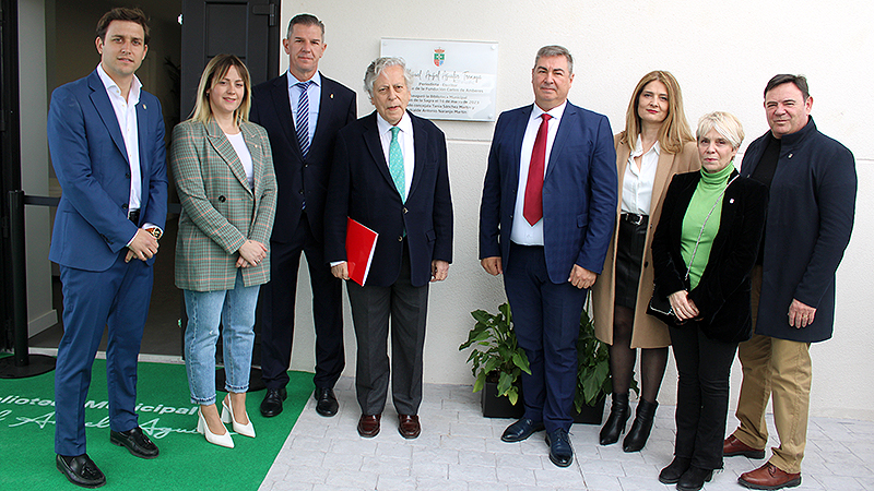 Inauguración de la Biblioteca Miguel Angel Aguilar en cubas de la Sgra