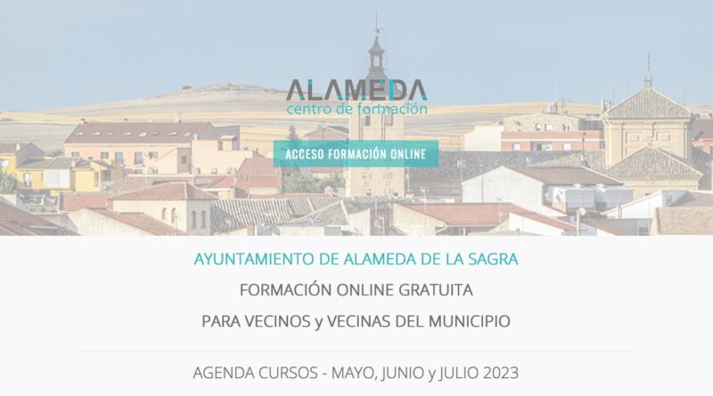 La plataforma de formación on-line de Alameda de la Sagra, una formación para generar oportunidades.