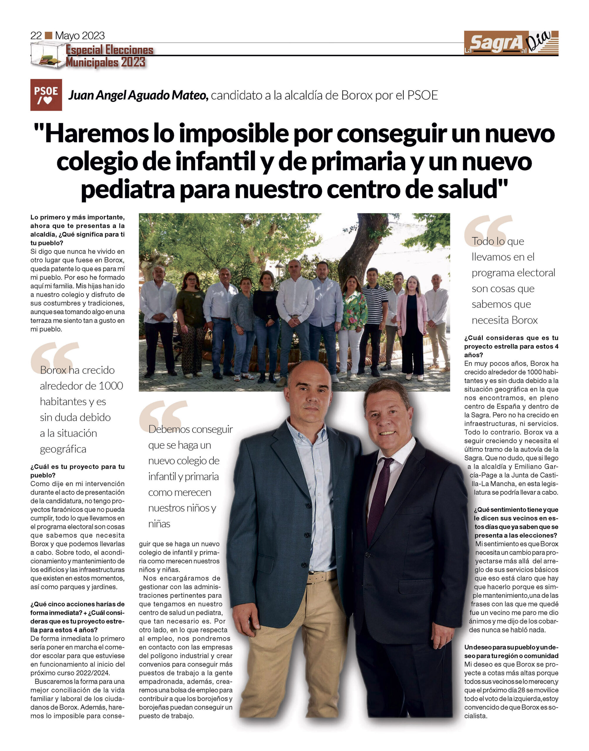 Candidatos a las elecciones municipales mayo 2023