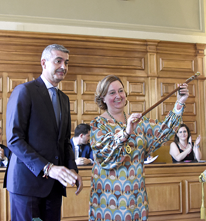 Conchi Cedillo Tardío, Primera mujer presidenta de la diputación de Toledo