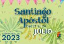Fiestas Santiago Apóstol 2023 en Casarrubuelos. Las celebraciones tendrán lugar desde el próximo viernes 21 de julio y hasta el lunes 24