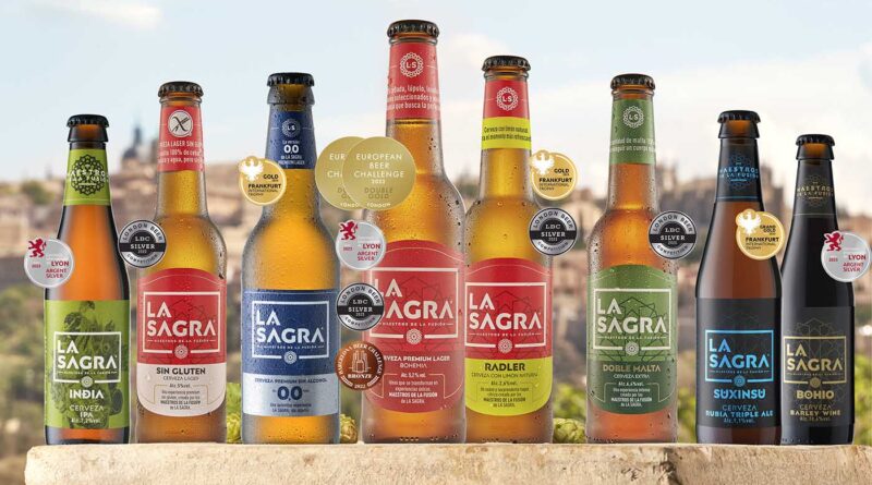 La Sagra recibe una doble medalla de oro a mejor cerveza del mundo en su categoría. Con estos dos, la cerveza toledana ha recibido 12 nuevos premios durante el primer semestre de 2023.