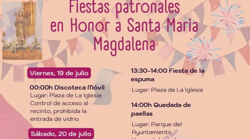 El Viso presenta las festividades de Santa María Magdalena