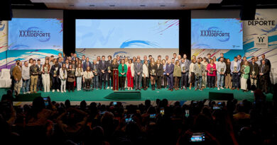 Foto de familia de la XXXI Gala del Deporte de la Diputación de Toledo.