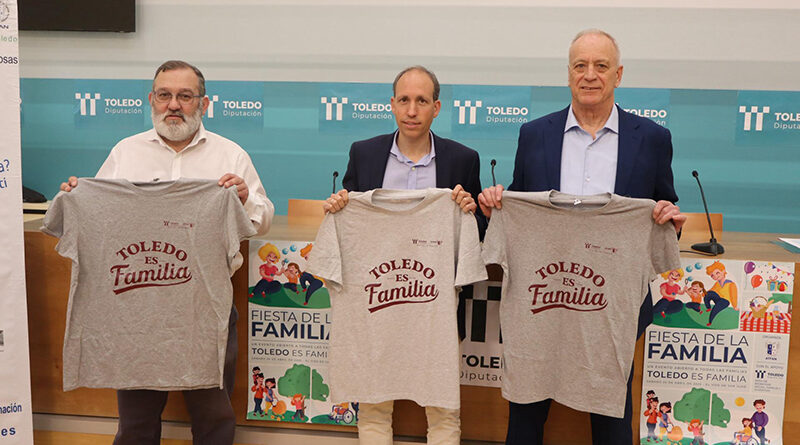 Familias disfrutando de actividades lúdicas en el Día de la Familia Toledo organizado por Diputación y ATFAN en El Viso y Ugena.