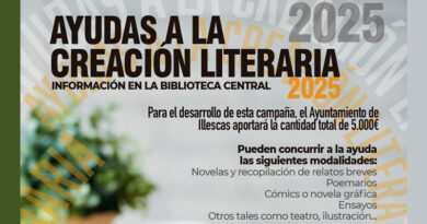 convocatoria de ayuda a la creación literaria en Illescas