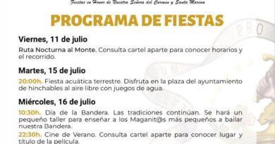 Magán celebra sus fiestas en honor a Santa Marina y la Virgen del Carmen