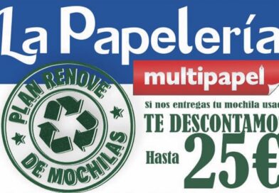 MULTIPAPEL impulsa el “Plan Renove de Mochilas” con descuentos solidarios y una donación a Cáritas Illescas