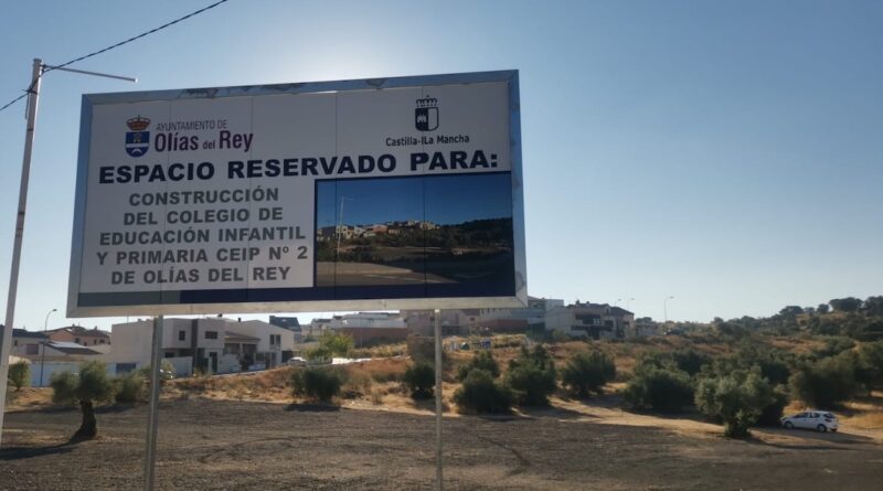 Sale a licitación la construcción del nuevo colegio público ‘Margarita Salas Falgueras’ en Olías