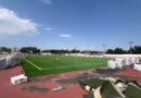 Villaluenga renueva el césped del campo municipal de fútbol 