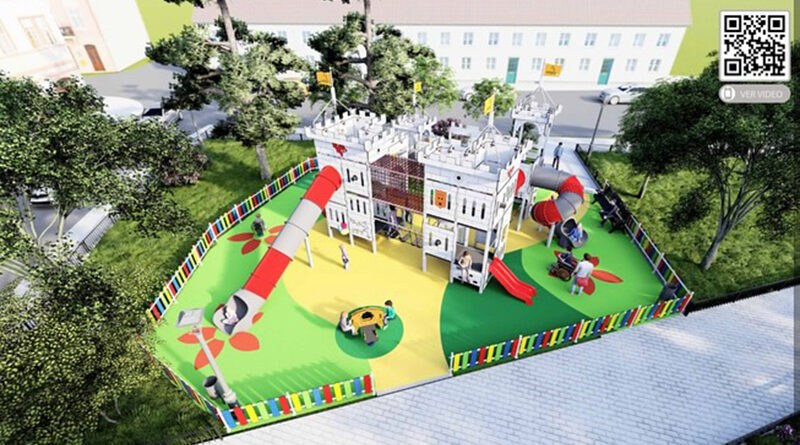 uevo parque infantil en la Plaza de España de Torrejón de Velasco