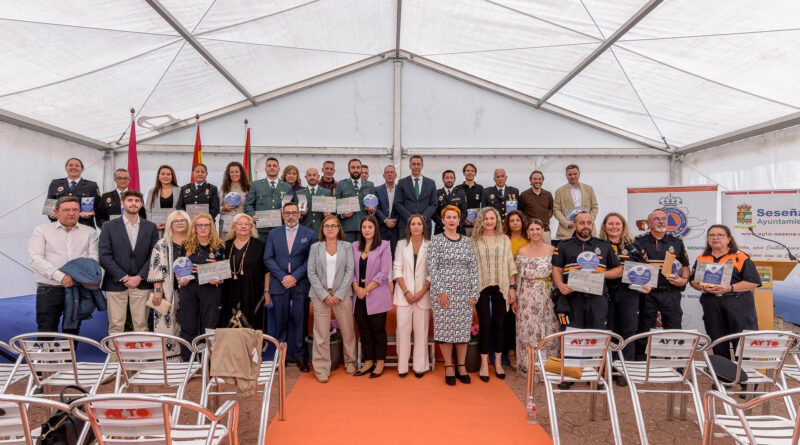 Acto de entrega de medallas y reconocimientos de Protección Civil Seseña durante su XXII aniversario