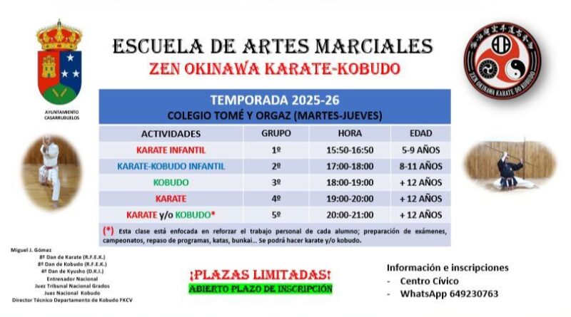 Casarrubuelos inicia la temporada cultural y deportiva 2025/26 con una amplia oferta