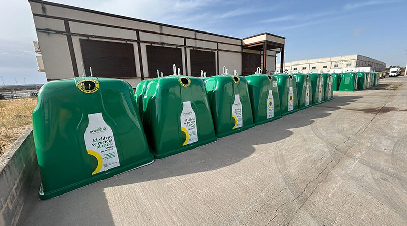 Nuevos contenedores para la campaña de recogida de vidrio en Illescas.