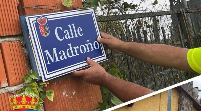 Ugena renueva las placas identificativas de las calles en Torrejoncillo