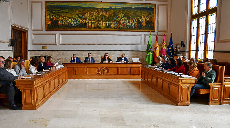 Pleno de la Diputación de Toledo durante la votación para el refuerzo del presupuesto del Consorcio de Incendios.