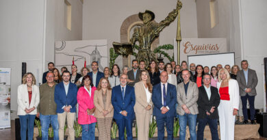 Representantes institucionales durante la inauguración del Encuentro Regional de Mancomunidades en Esquivias.