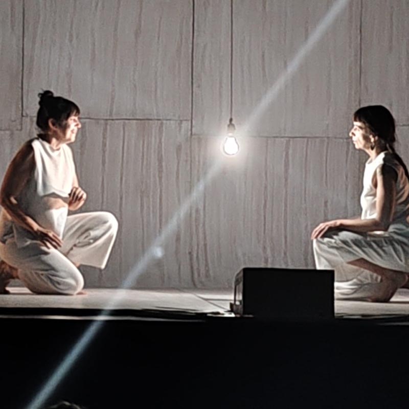 Representación de la obra SUM de Baychimo Teatro para el ciclo Teatro en la Escuela en Illescas.