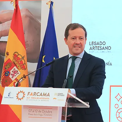 Carlos Velázquez en la inauguración de Farcama 2026 Carlos Velázquez en la inauguración de Farcama 2026