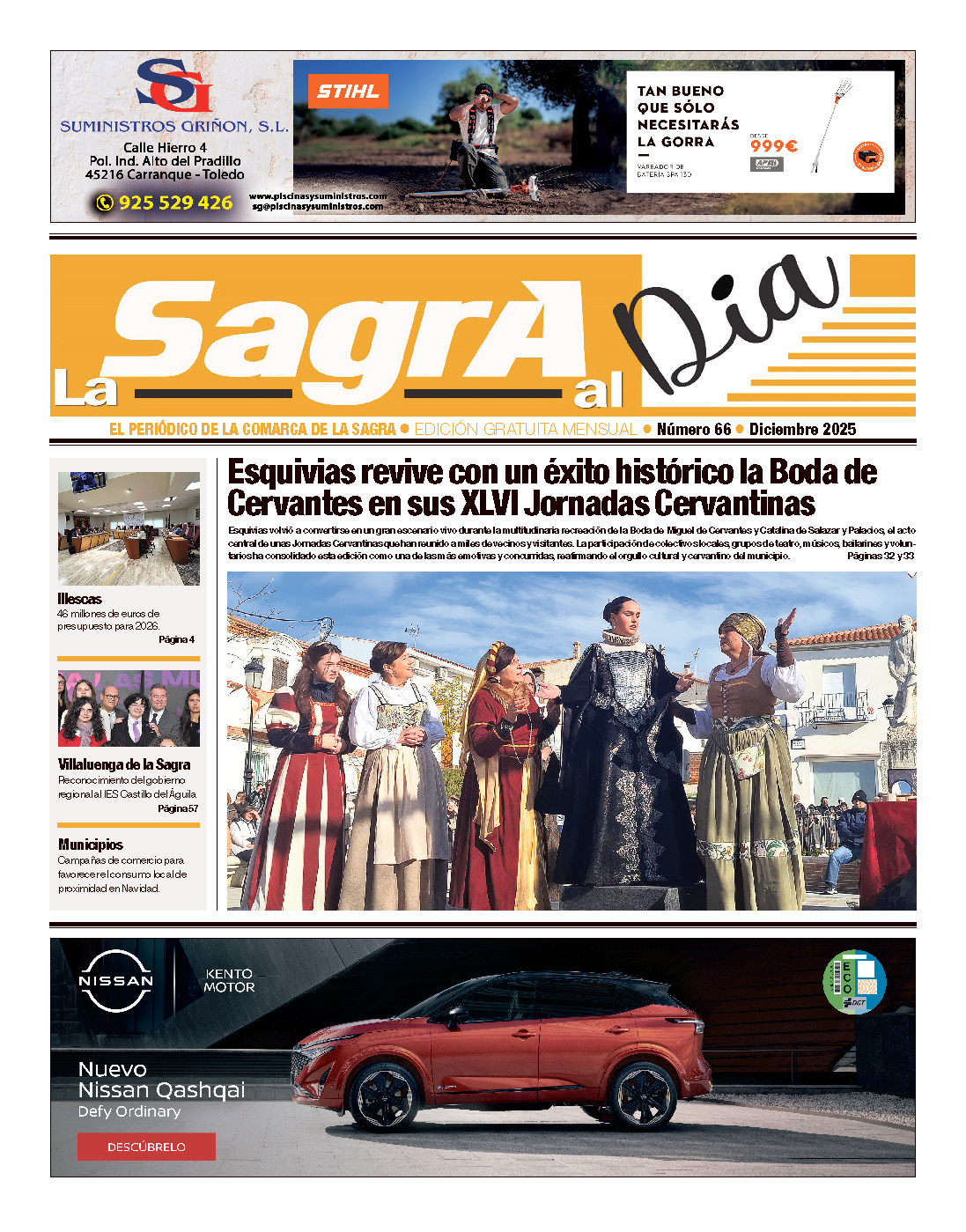 Ejemplar impreso de La Sagra Al Día número 66