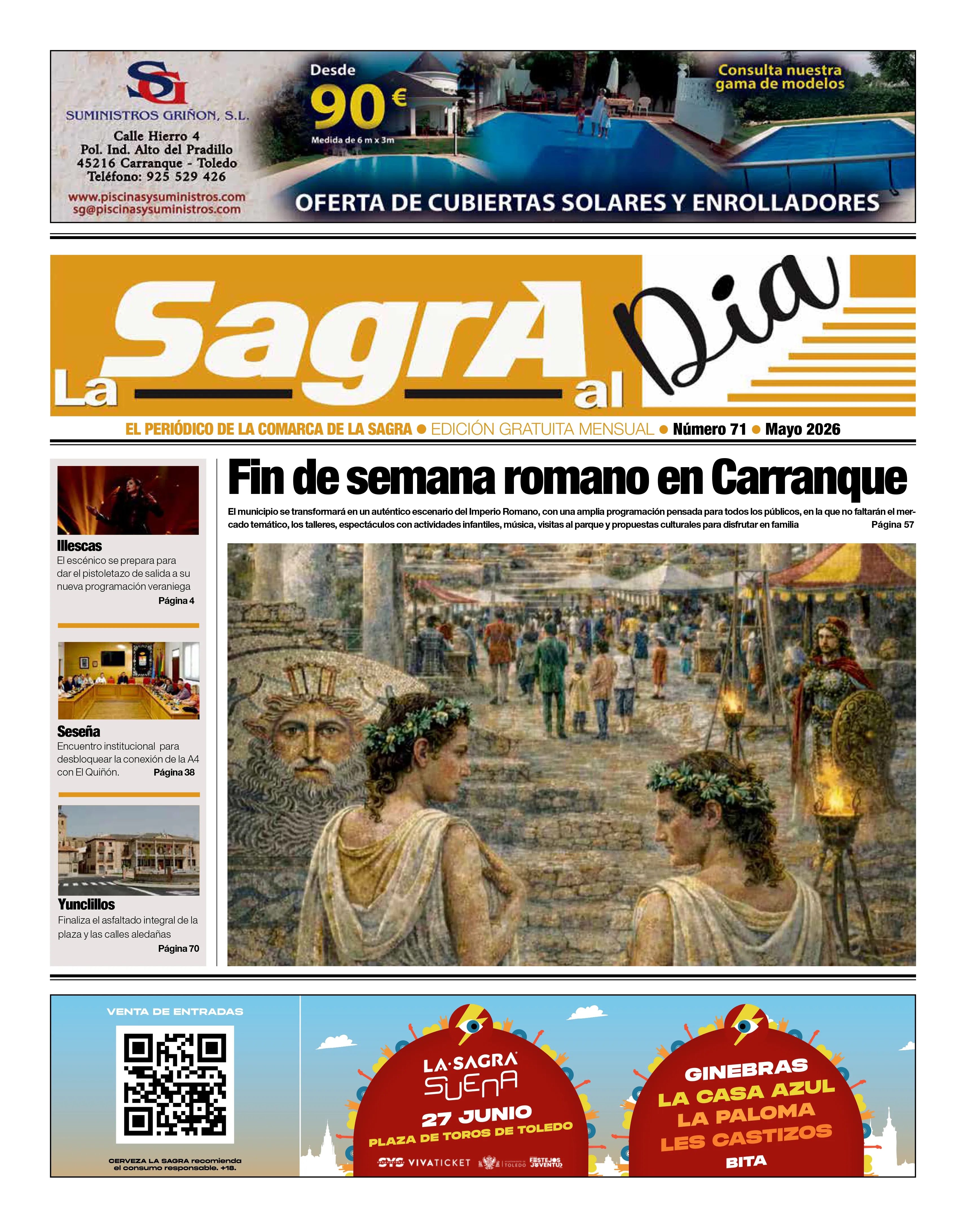 Ejemplar impreso de La Sagra Al Día número 71
